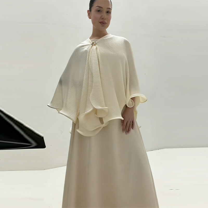 Formal Women'S Wear - ロマンチックな優雅なショールドレスセットエレガントレトロ優しいデート女性春夏フォーマルパーティーストリート洗練された服装