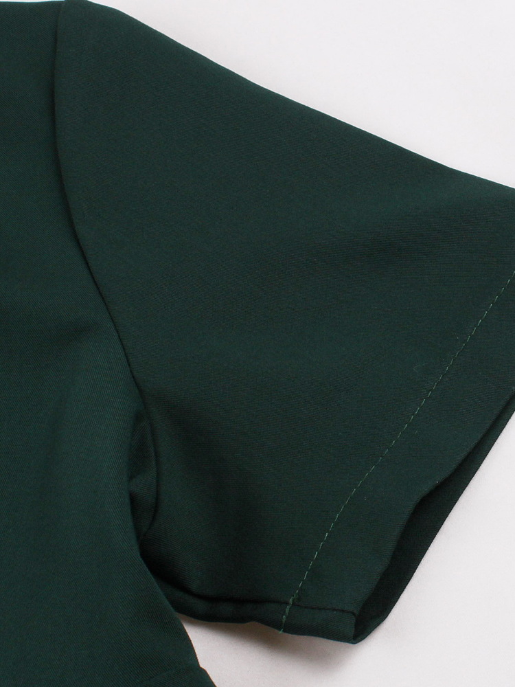 Tonval 恋人ネックシャーリングハイウエストスイングドレ - Women'S Green Formal Wear のレビューと価格