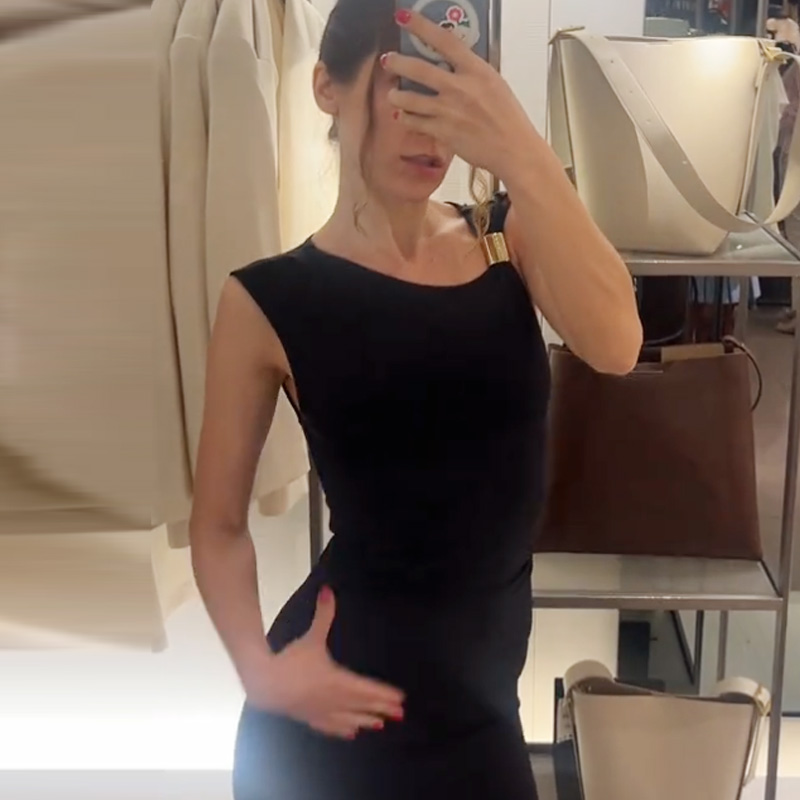 HXAO レディースフリルボディコンドレスグリーンブラックド - Women'S Green Formal Wear のレビューと価格