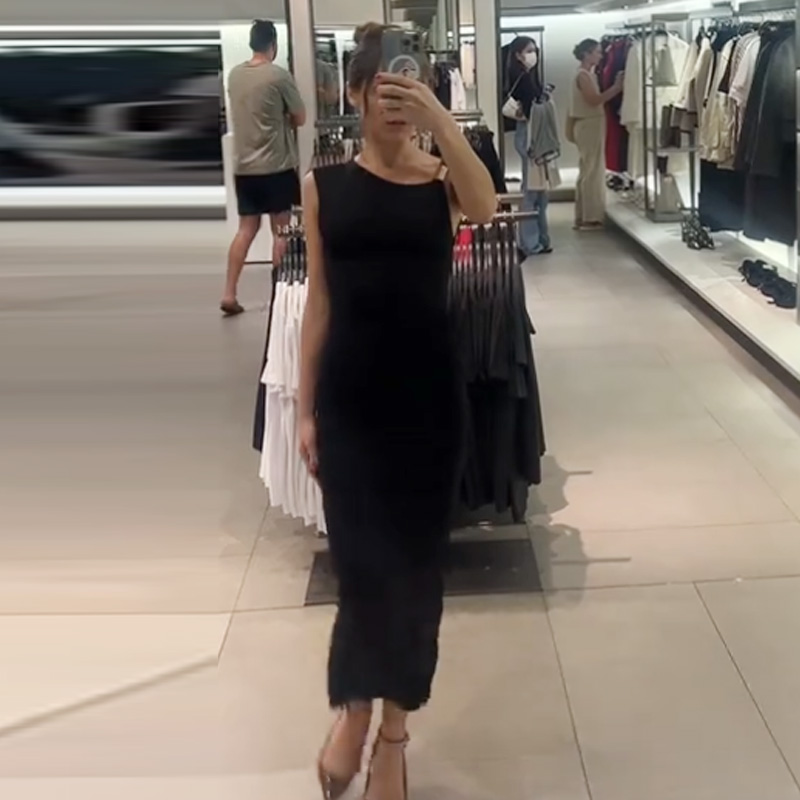 HXAO レディースフリルボディコンドレスグリーンブラックド - Women'S Green Formal Wear のレビューと価格