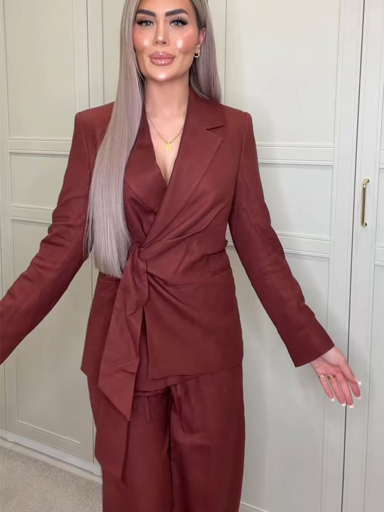 ファッションオフィスレディースブレザーパンツスーツエレガント - Women Formal Wear Blazers のレビューと価格