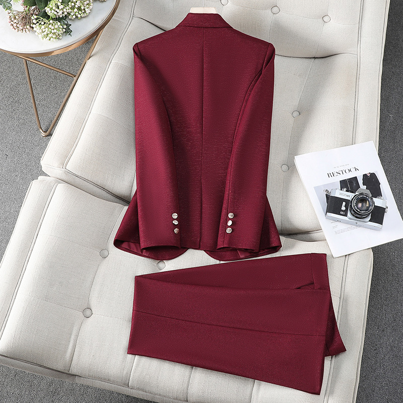 秋冬レディースパンツスーツフォーマルツーピースセット女性服女 - Formal Winter Wear Women Jacket のレビューと価格