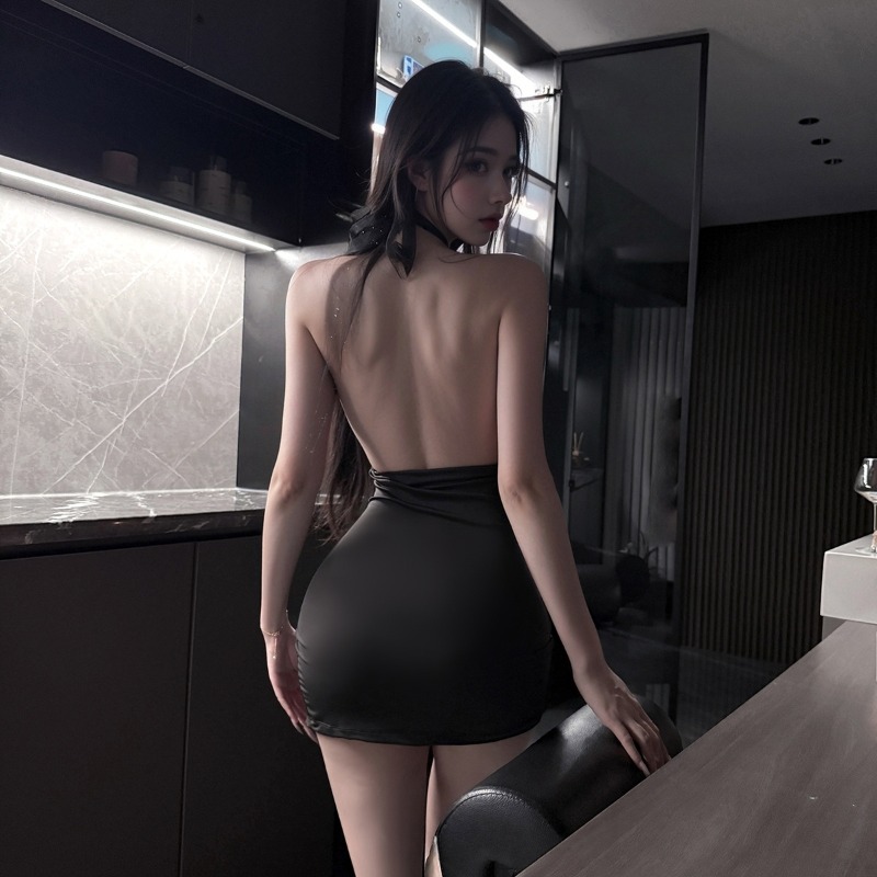 日本のセクシーなオフィスレディーコスプレ衣装セクシーなランジ - Wrap Dress Work のレビューと価格