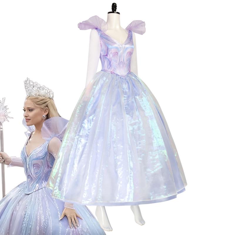 アメリカ映画 グリンダ コスプレ衣装 魔女 ノースリーブ プ - Women'S Formal Wear For Wedding のレビューと価格