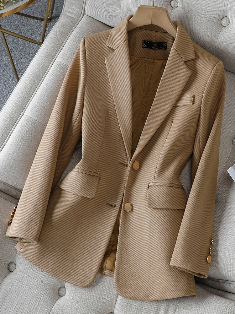 ファッションレディースブレザー女性用グリーンブラックカーキ長 - Women Formal Wear Blazers のレビューと価格