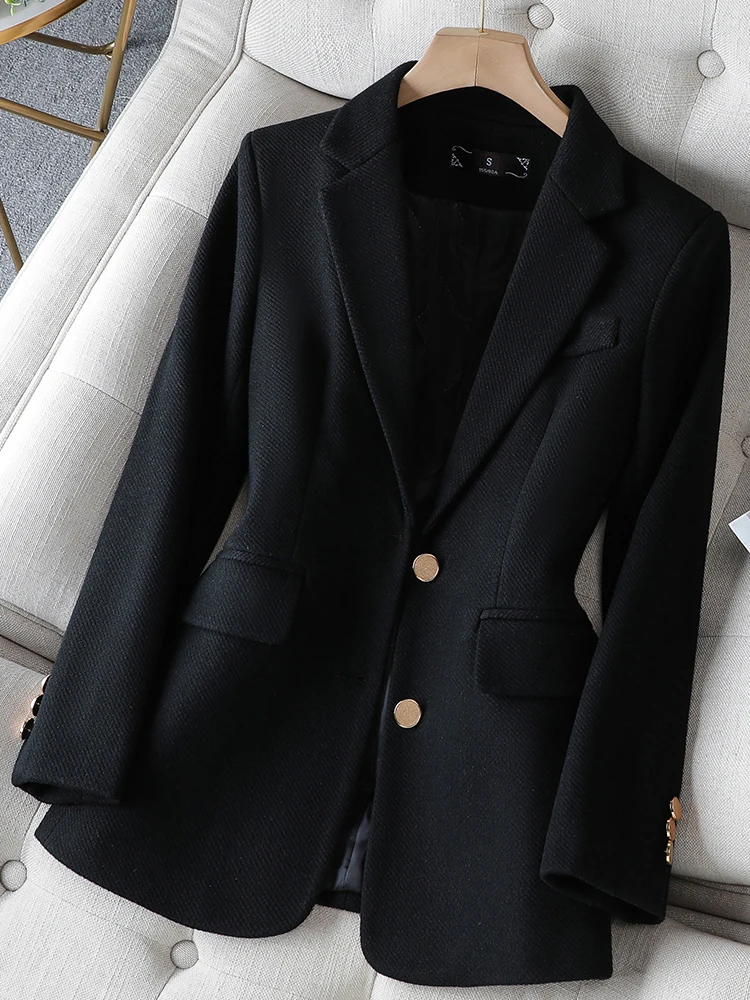 ファッションレディースブレザー女性用グリーンブラックカーキ長 - Women Formal Wear Blazers のレビューと価格