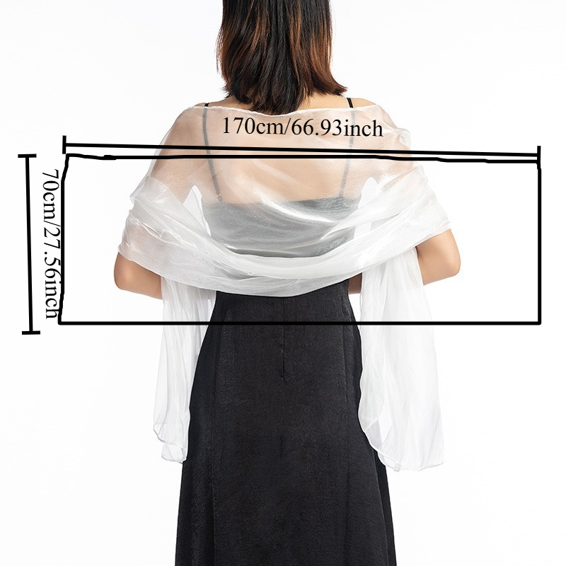 エレガントなソリッドカラーのショール、結婚式、ブライズメイド - Women Formal Wear Dress のレビューと価格