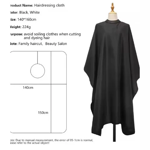 1pc シリコーン襟美容師ケープ美容師エプロン理髪ドレスプロ - Wrap Dress Work のレビューと価格