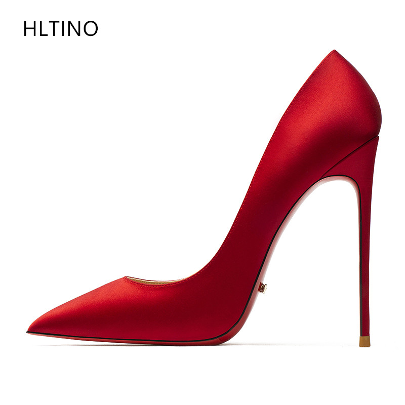 HLTINO 新着レッドシルクドレスシューズ高品質女性ジェイ - Women'S Formal Wear For Wedding のレビューと価格