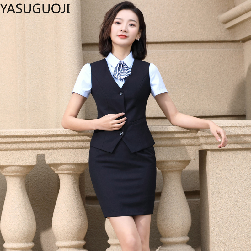 Yasuguoji エレガントなファッションの女性ベスト作業 - Women Formal Wear Vest のレビューと価格