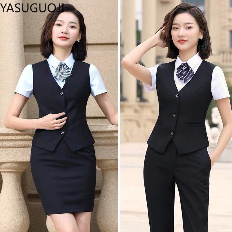 Yasuguoji エレガントなファッションの女性ベスト作業 - Women Formal Wear Vest のレビューと価格