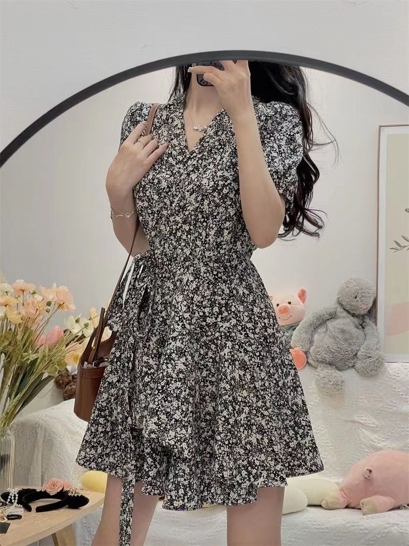 小さなデイジー-女性のためのヴィンテージのイブニングドレス, - Wrap Dress Work のレビューと価格