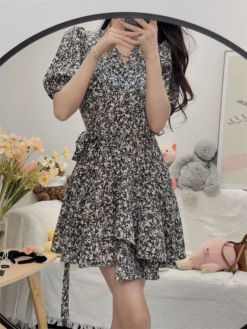 小さなデイジー-女性のためのヴィンテージのイブニングドレス, - Wrap Dress Work のレビューと価格