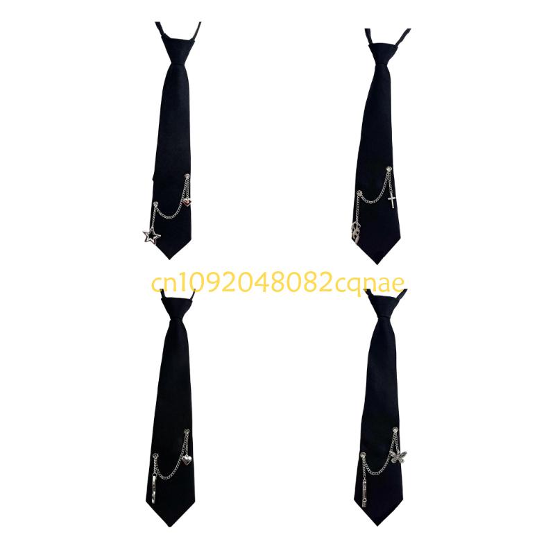 韓国ネクタイ ジッパー開閉 着脱簡単 カレッジスタイル ネク - Women Formal Wear Korean のレビューと価格