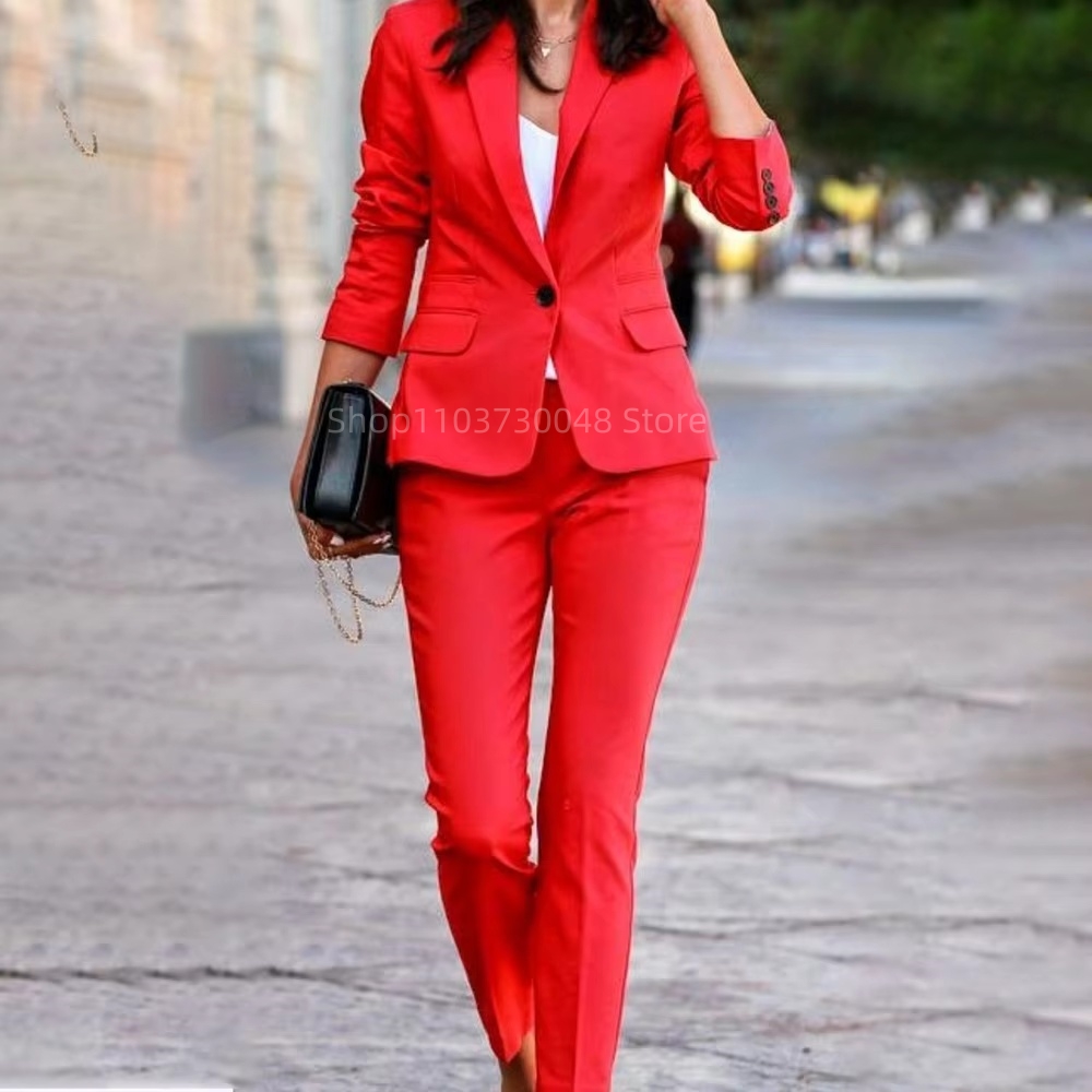 ファッションオフィスレディースブレザーとパンツスーツフォーマ - Women Formal Wear Blazers のレビューと価格