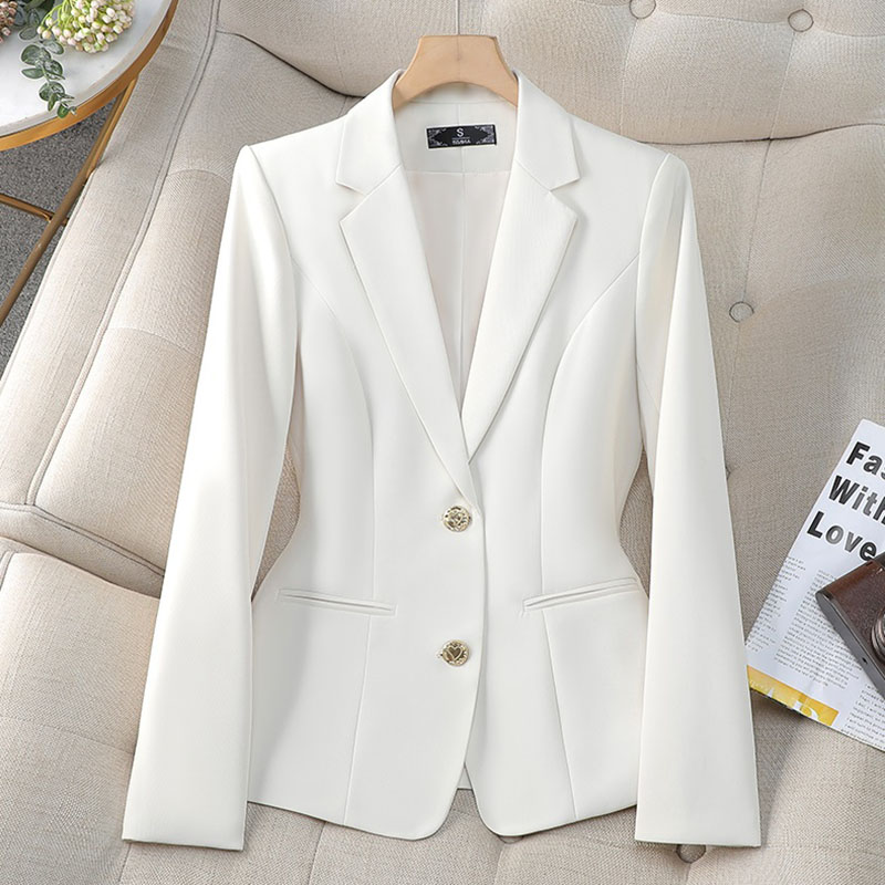 新しいファッション女性フォーマルブレザーレディースシングルブ - Women Formal Wear Blazers のレビューと価格